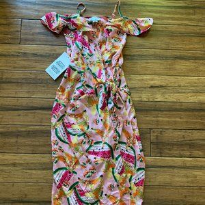 Never Fully Dressed Topical Print Dress